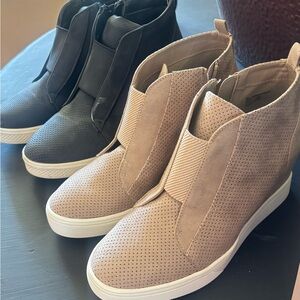 Wedge High-Top Sneakers